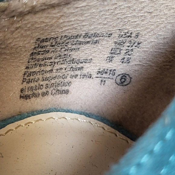 American Eagle Outfitters Blue Wedge Heels with Floral Detail - Picture 4 of 5